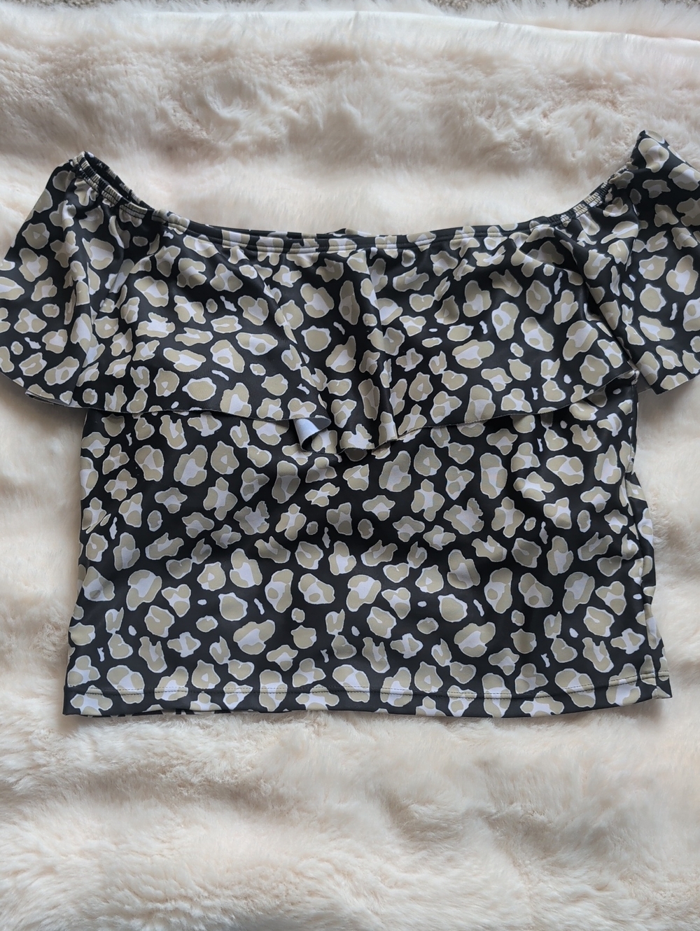 **2 for $40** Kortni Jeane Off-Shoulder Ruffle Bikini Top Ruffle Tankini